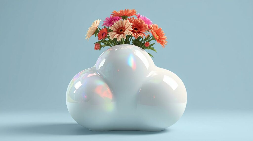 Cloud Vase von Kleiner