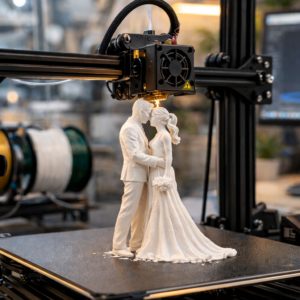 Personalisiertes 3D-Hochzeitspaar – Deine Liebe für die Ewigkeit