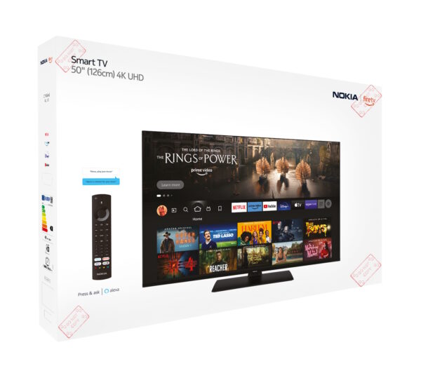 RZ_Nokia 50 Zoll QLED 4K Smart Android TV (QN50GV315ISW) – UHD, HDR & Dolby Digital